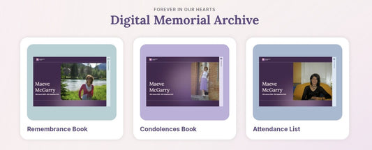 Quick Access to Your Memorial Archive Page - Phone or Tablet